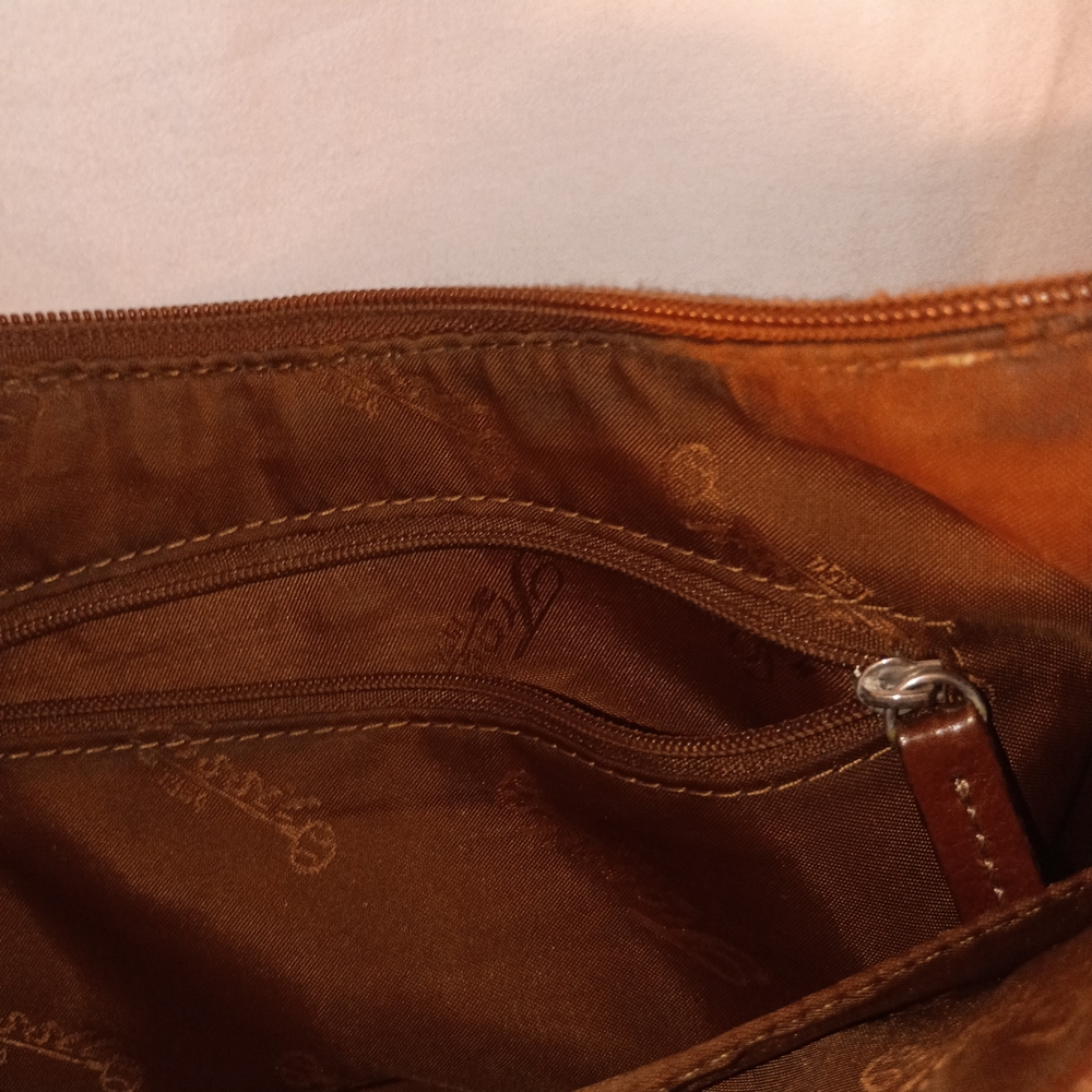 Fossil Rich Brown Leather Shoulder Bag - Picture 4 of 6